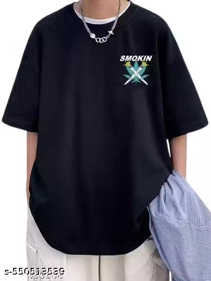 Classic Black Oversized Anime T-Shirt