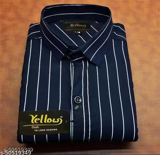 COSOVO Trendy Ravishing Men’s Striped Cotton Shirt