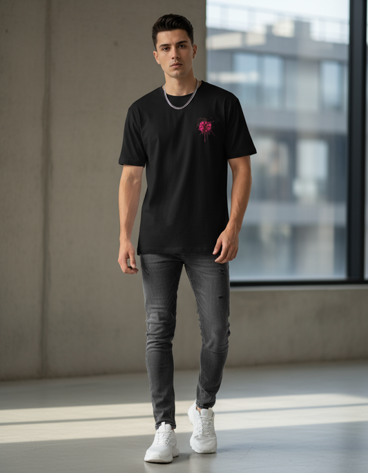 Samurai Spirit Ink – Artistic Back Print T-Shirt