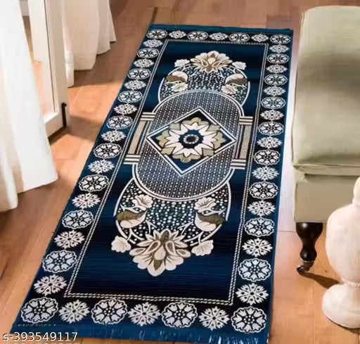 Elite Floral Cotton Floor mat & Dhurrie – Premium Runner for Living Space, Entryway & Hallway