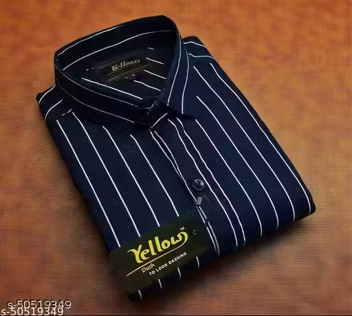 COSOVO Trendy Ravishing Men’s Striped Cotton Shirt