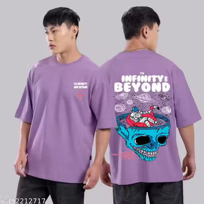 Men’s Oversized Typography T-Shirt – Black