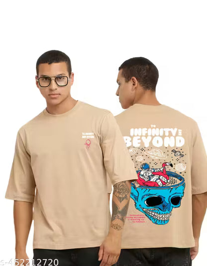 Men’s Oversized Typography T-Shirt – Black