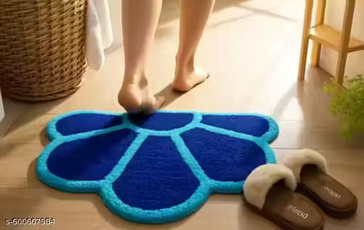 Half Moon Microfiber Anti-Slip Doormat